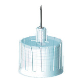 31G 8mm pen needle with light blue plastic safety cap for medical injection use