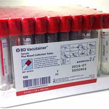 Vacutainer Plus Plastic Serum Tube With Red Hemogard Closure, 6 Ml, 13 Mm X 100 Mm