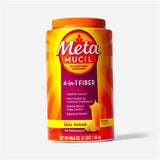 Metamucil Psyllium Fiber Supplement Powder With Real Sugar, Orange Smooth