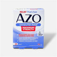 AZO Urinary Pain Relief Maximum Strength box with 24 tablets, UTI pain reliever packaging.
