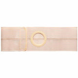 Special 6" Right, White, Regular Elastic, Flat Panel Belt, Extra Large, 3" Opening, Custom: 41" Overall Length