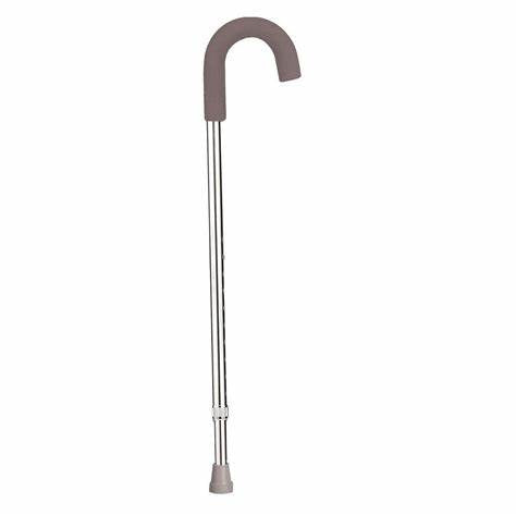 Drive Medical Cane, Std Alum Chrome Round Handle