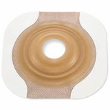 Ostomy barrier ring with adhesive backing for medical stoma care supplies