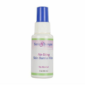 No-sting skin barrier film spray bottle 2oz for sensitive skin, medical supplies