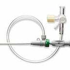 Medical extension tubing with stopcock valve for home medical supply delivery