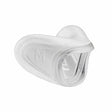 Clear silicone CPAP nasal mask cushion, medium size, medical supplies product