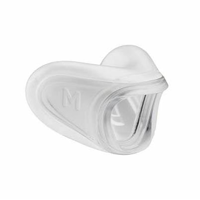 Clear silicone CPAP nasal mask cushion, medium size, medical supplies product