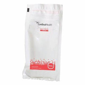 Cardinal Health disposable hot pack in sealed white and red packaging, size small.