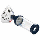 Pediatric asthma inhaler spacer with animal face mask for children’s respiratory care