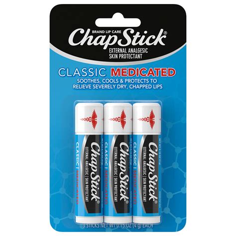 Chapstick Medicated, 3 Ct - Replaces Gsk305731339093