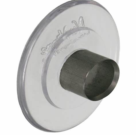 Transparent stoma shield with metal tube for medical protection and ostomy care
