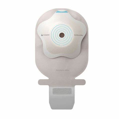 Ostomy bag with circular adhesive barrier for medical stoma care and wound management