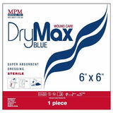 DryMax Blue wound care 6x6 inch sterile super absorbent dressing single pack