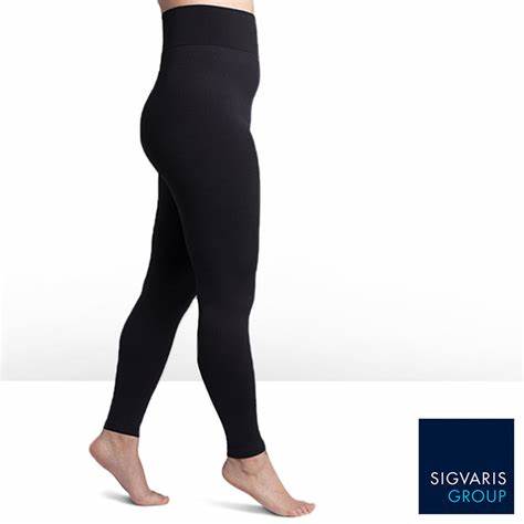 170l Soft Silhouette Leggings, 15-20mmhg, Women's, Size D, Black