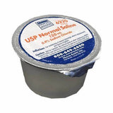 10 ml cup of USP normal saline sodium chloride, sterile medical supply for wound care