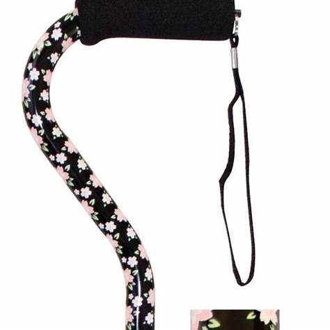 Couture Offset Cane With Matching Tip, Celebration