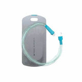 Sterile urinary catheter kit with hydrophilic coating and blue insertion guide on white background