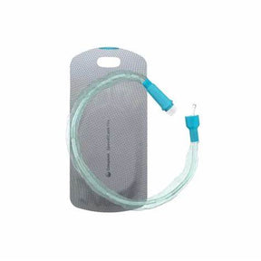 Sterile urinary catheter kit with hydrophilic coating and blue insertion guide on white background