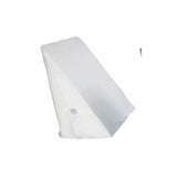 White foam wedge pillow for medical support and comfort