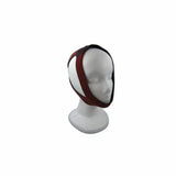 Adjustable CPAP chin strap on mannequin head for sleep apnea therapy