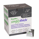 SimplyThick EasyMix instant food thickener box with single packet for dysphagia nutrition support