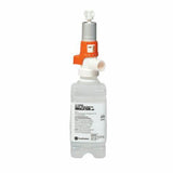 Sterile saline inhalation solution bottle with attached nebulizer for respiratory care