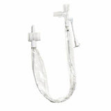 Closed suction catheter system for respiratory care, clear tubing and white connectors