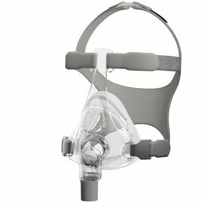 Full face CPAP mask with adjustable straps for sleep apnea therapy