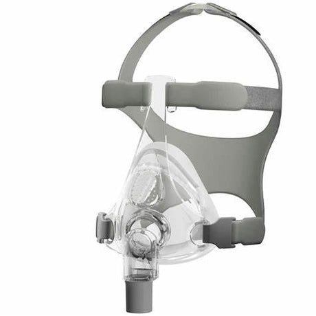 Full face CPAP mask with adjustable straps for sleep apnea therapy