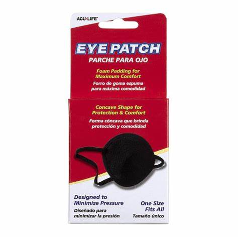 Acu-life Vinyl Eye Patch Universal, Black