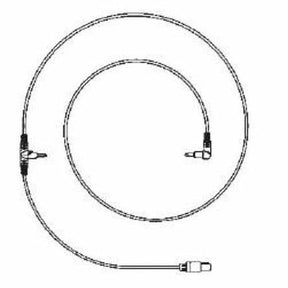 Medical infusion tubing with connectors for home healthcare supplies