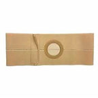 Beige ostomy belt with central circular opening for secure medical device support