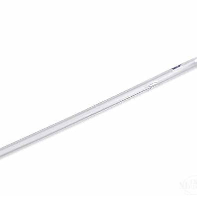 Sterile medical catheter tube on white background, essential home health supply
