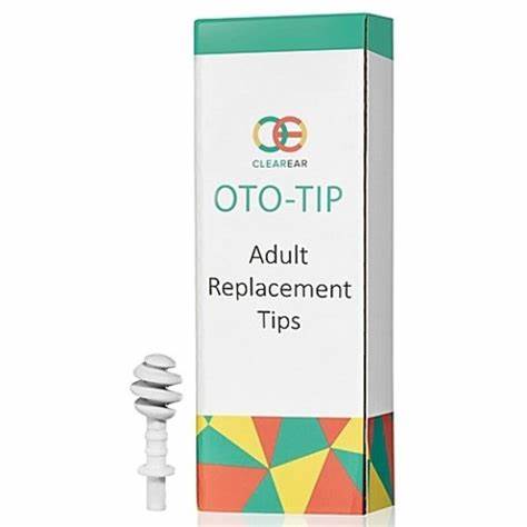 Clear Ear Replacement Tips, Adult