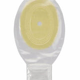 Transparent ostomy bag with adhesive barrier for medical supply and chronic care