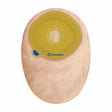 ConvaTec beige one-piece ostomy pouch with adhesive barrier, medical supply product