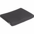 Contoured black memory foam wheelchair seat cushion for ergonomic support
