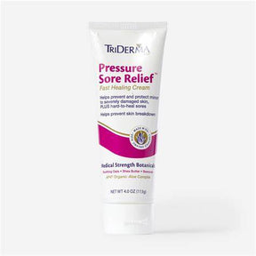 TriDerma Pressure Sore Relief cream tube for healing and protecting damaged skin