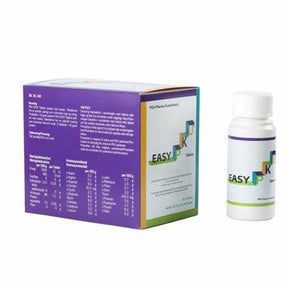 EASY PK tablets box and bottle, medical supply for chronic condition homecare