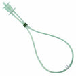 Transparent oxygen nasal cannula medical supply on white background
