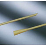 Two yellow medical catheter tubes on a gray background, essential medical supplies