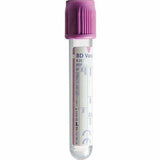 Purple-top blood collection tube for medical testing and sample collection