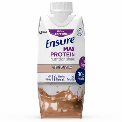 Ensure Max Protein, Cafe Mocha, Ready-to-drink, 11 Oz.