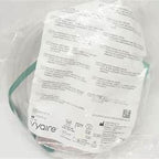 Packaged Vyaire oxygen mask with green medical tubing, sealed for home healthcare use