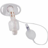 Disposable tracheostomy tube with neck flange and inflatable cuff for airway management