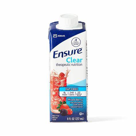 Ensure Clear Mixed Berry,institutional, 8 Oz.