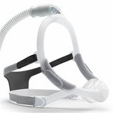 CPAP nasal mask with headgear and tubing, essential medical sleep apnea supply