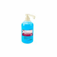 500ml blue antibacterial hand gel bottle with pump dispenser for medical use