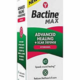 Bactine Max Advanced Healing Plus Scar Defense Hydrogel box for wound and scar care