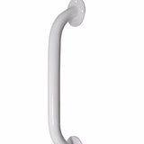 White wall-mounted safety grab bar for bathroom or mobility support